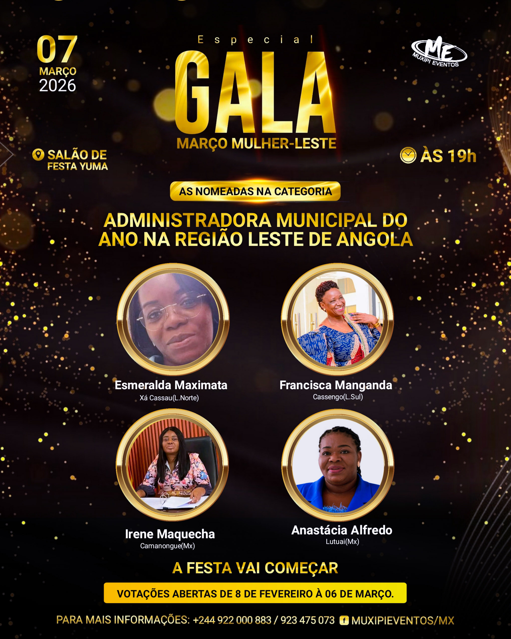 Administradora Municipal do Ano na Região Leste de Angola